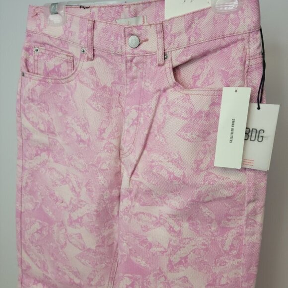 Urban Outfitters BDG High Waist Cowboy Jeans  Pink - Picture 2 of 8